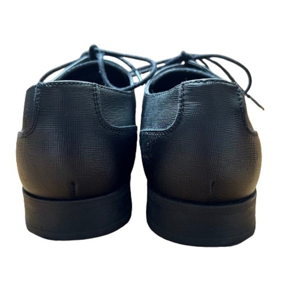 GUC Calvin Klein Men's Brodie Weave Emboss Black Oxford Shoe. Size 11.5 M. - Picture 6 of 12